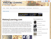 Tablet Screenshot of historylearning.com